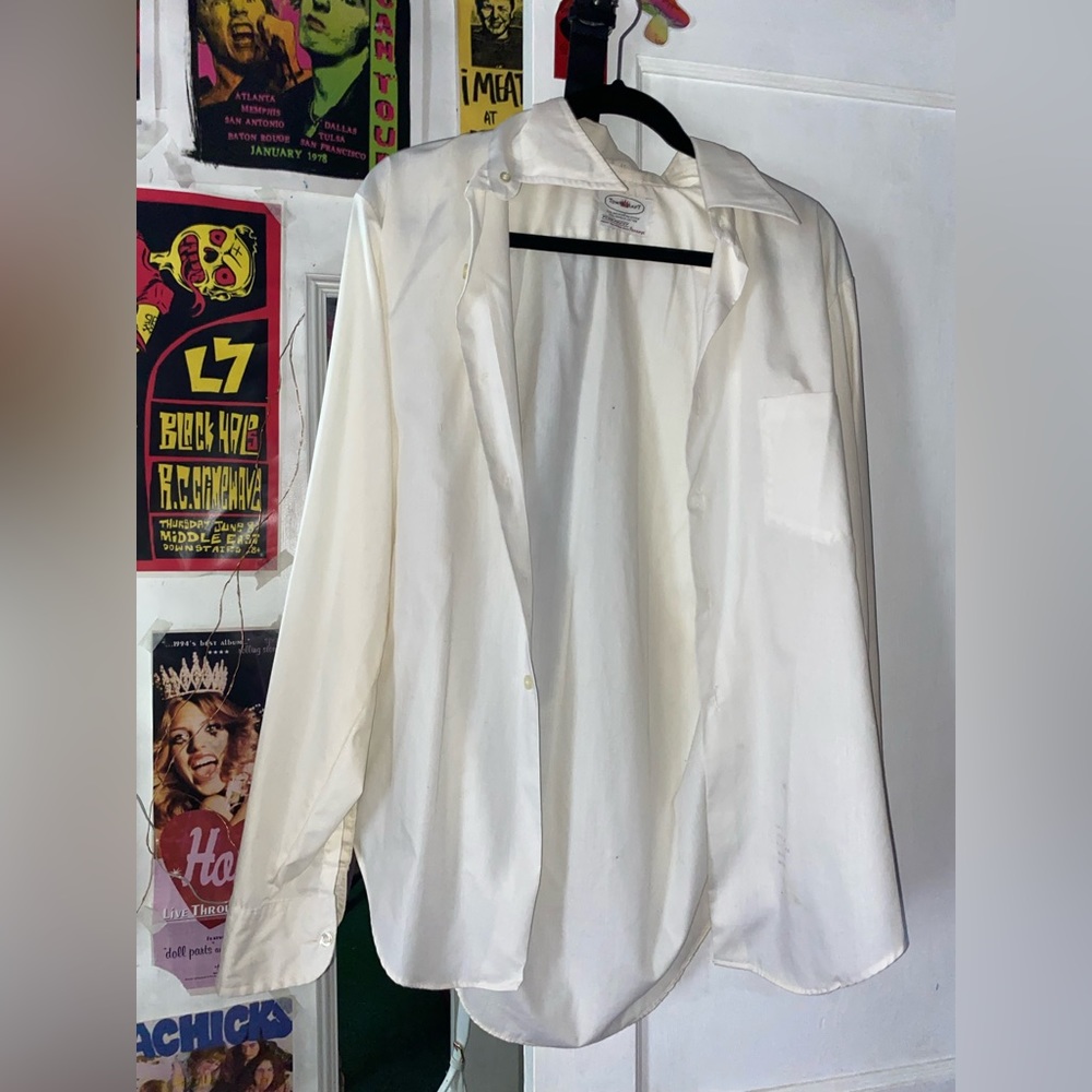 White button up silk perfect condition